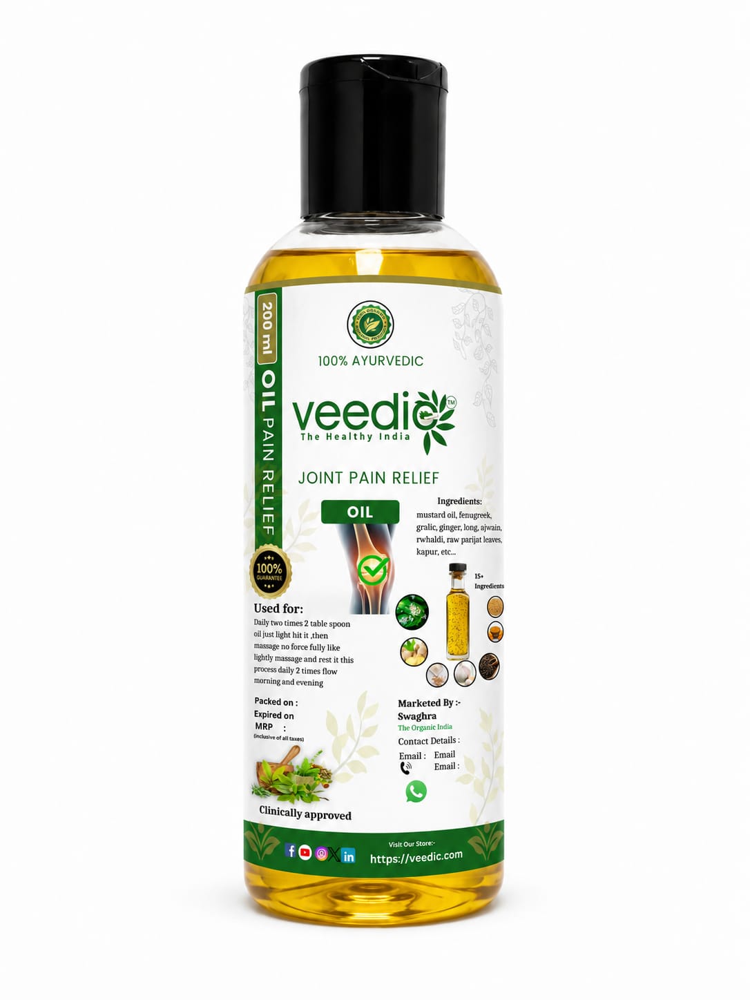 Joint pain relief oil